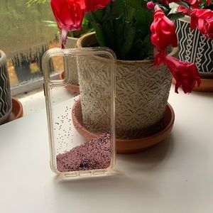 Free with Purchase Casemate Tumbling Glitter iPhone XR Phone Case Pink